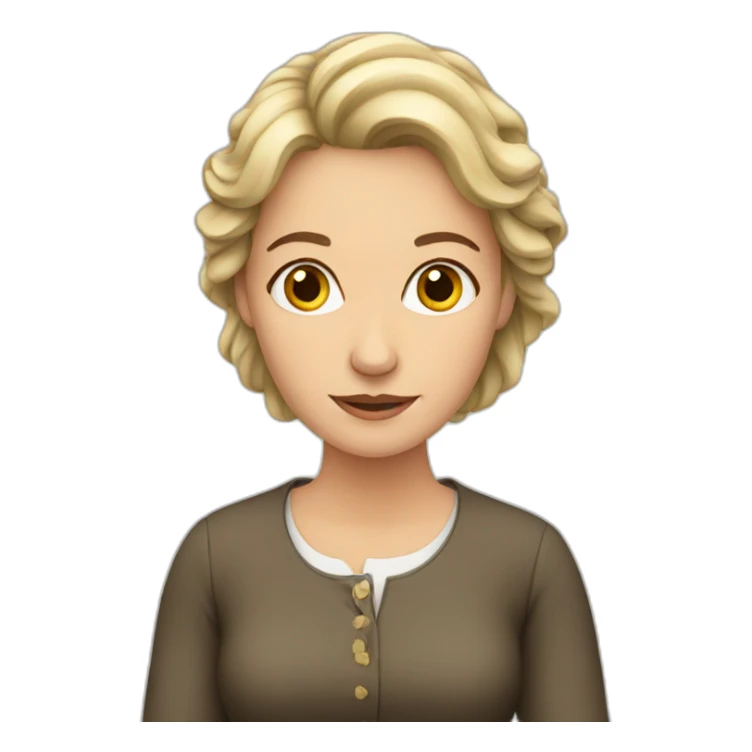 european woman sticker