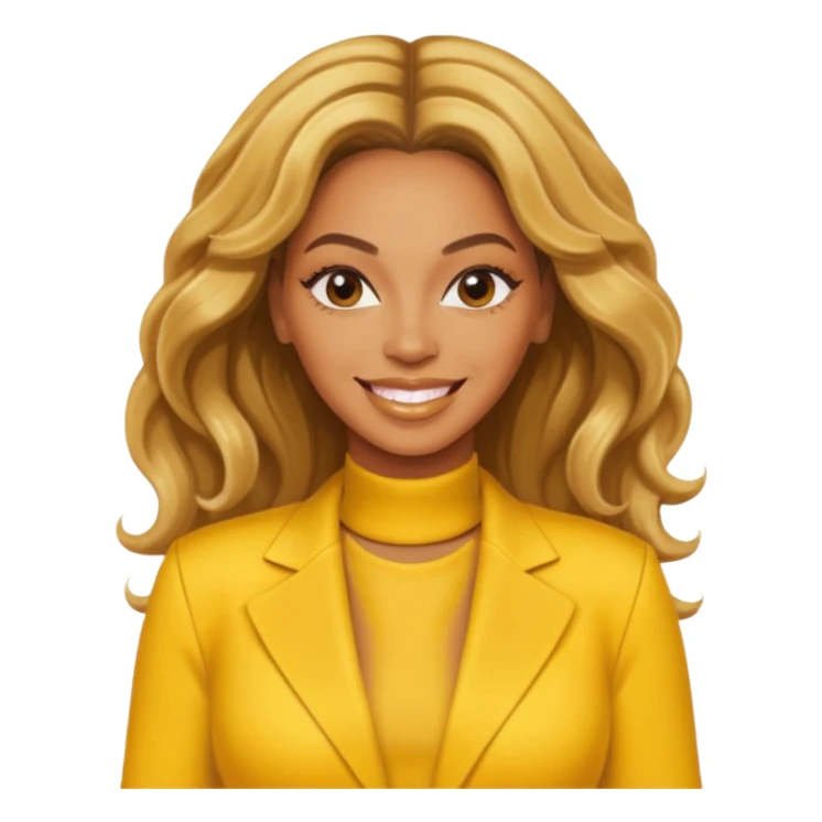 Beyonce with yellow outfit sticker