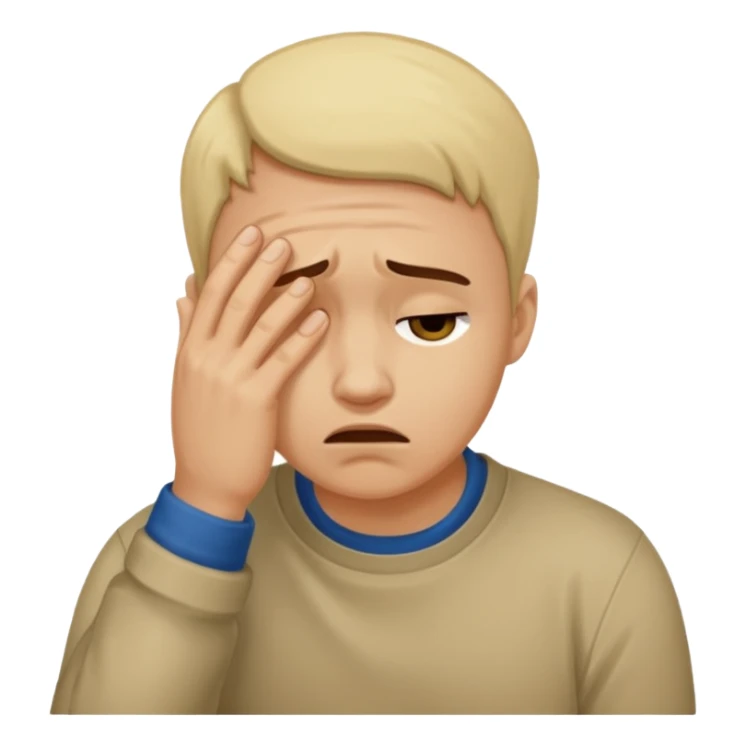 Etourmi qui fait un facepalme sticker
