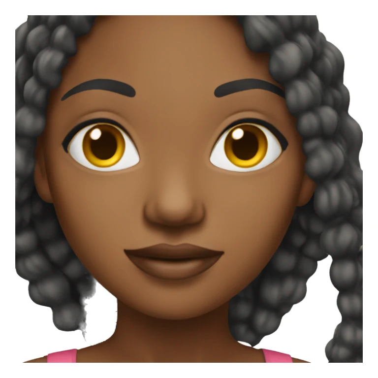 african american woman model sticker