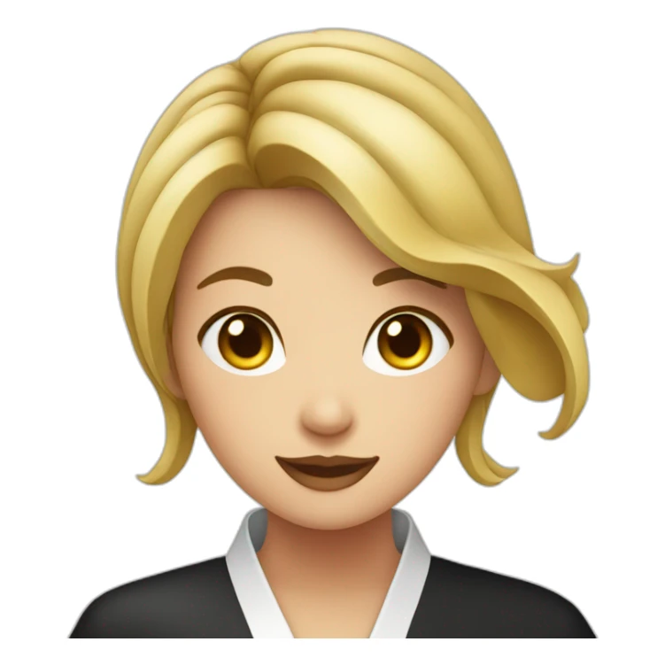 une fille dans un sushi sticker