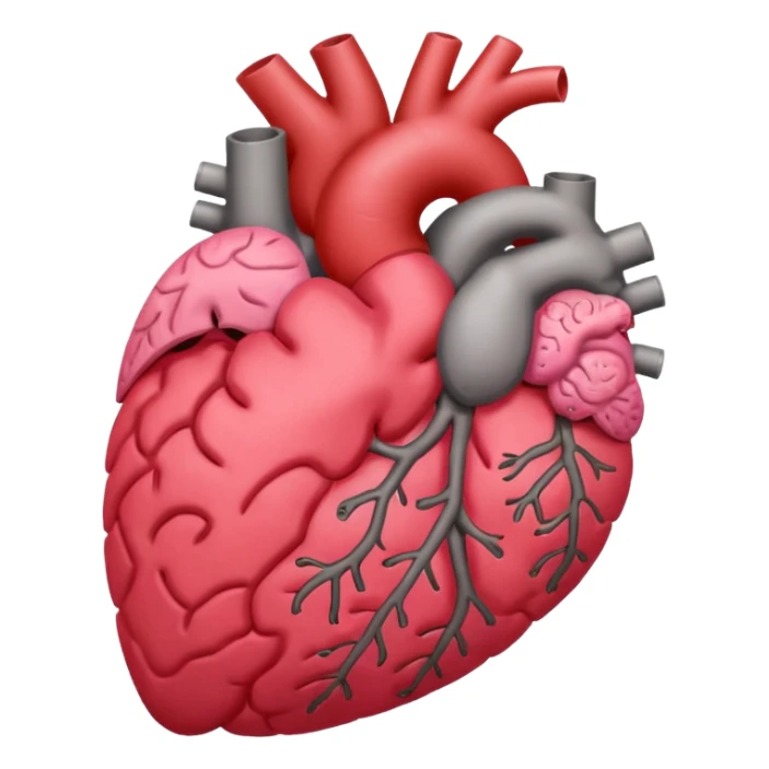 Heart Liver Brain Lung en 4 ka muja eik sath image bana kar dho sticker