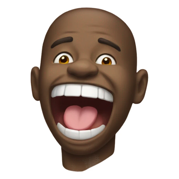 this emoji 🫣 but the mouth be the tongue emoji  sticker