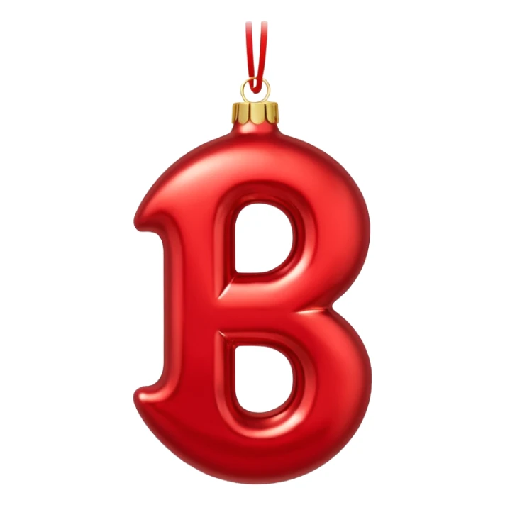 the number "1637" as a christmas ornament sticker