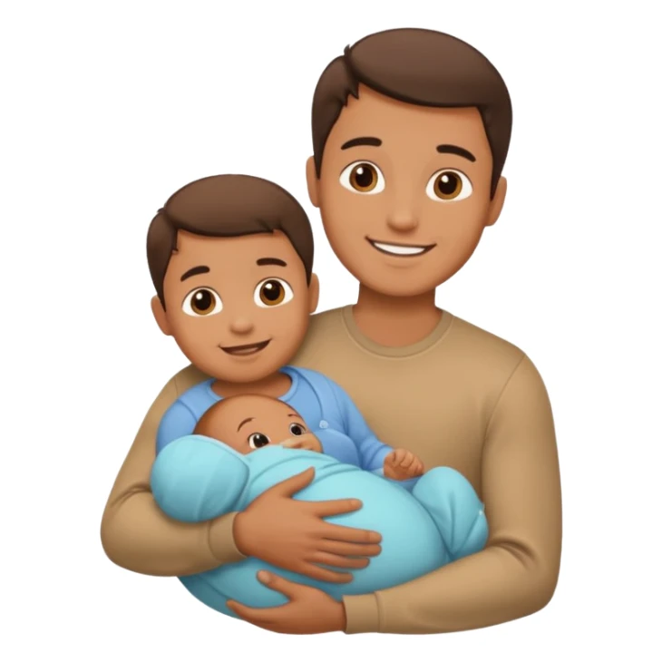 Man holding Baby. sticker