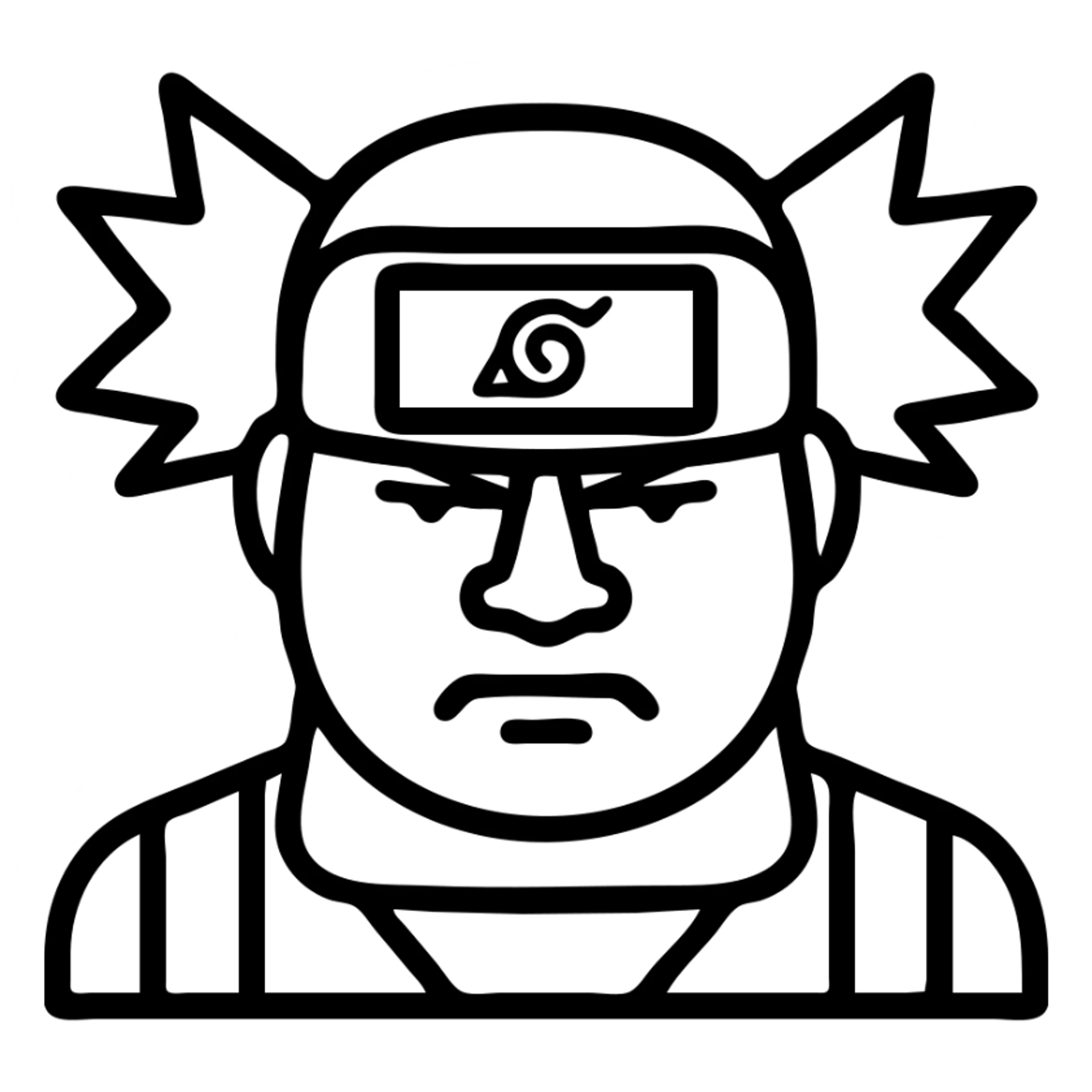 Jirobo from Naruto sticker