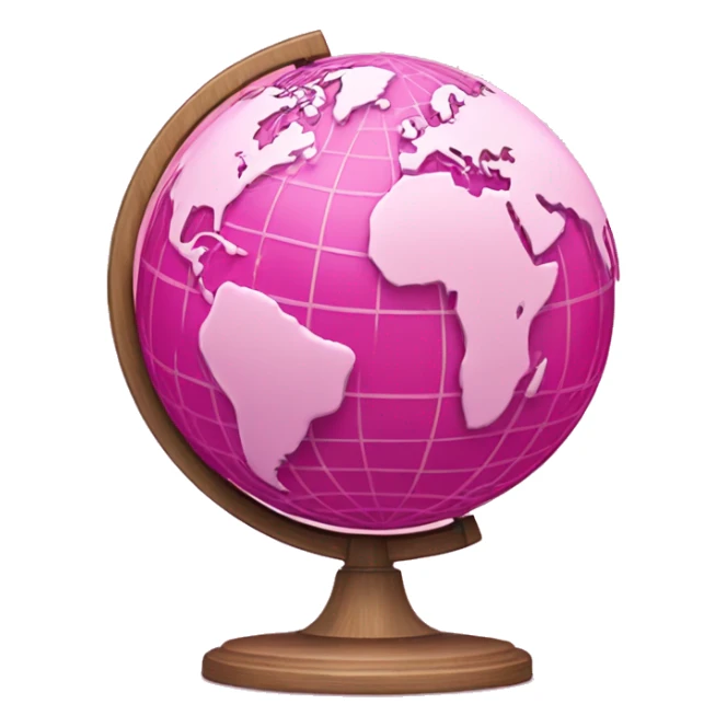 Pink and light pink,  network, world globe, insanely detailed  sticker