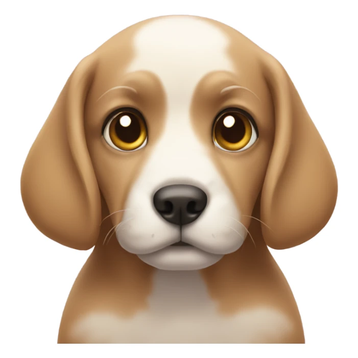 Heart with puppy eyes sticker