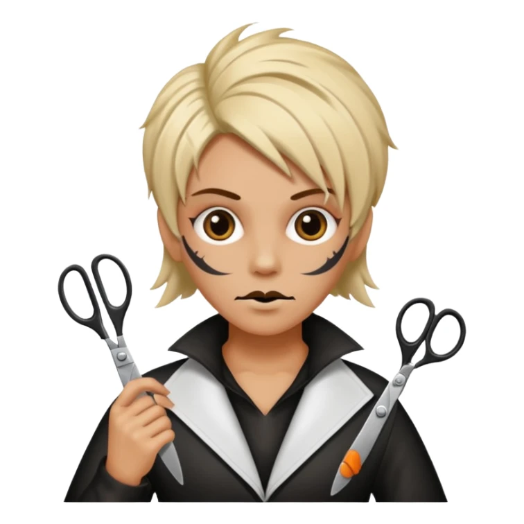 hairdressers nightmare halloween sticker