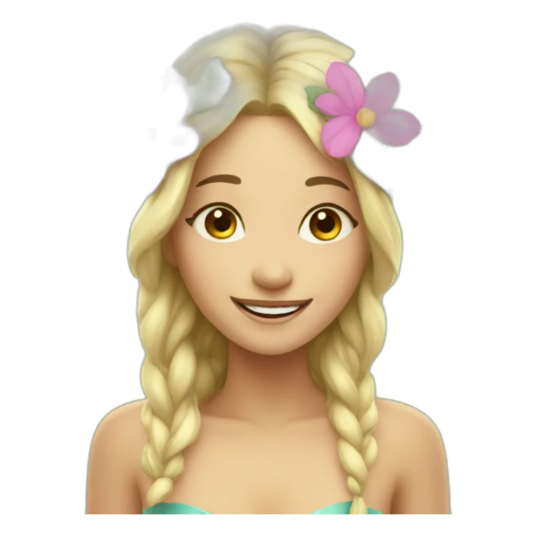 Happy nature fairy sticker