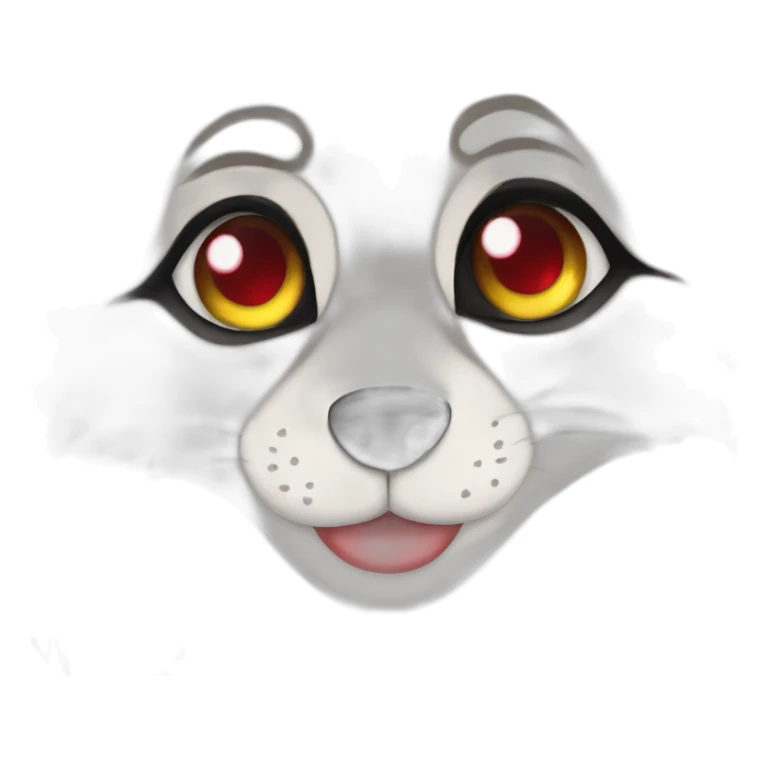 In love wolf anthro. Hearts on eyes sticker