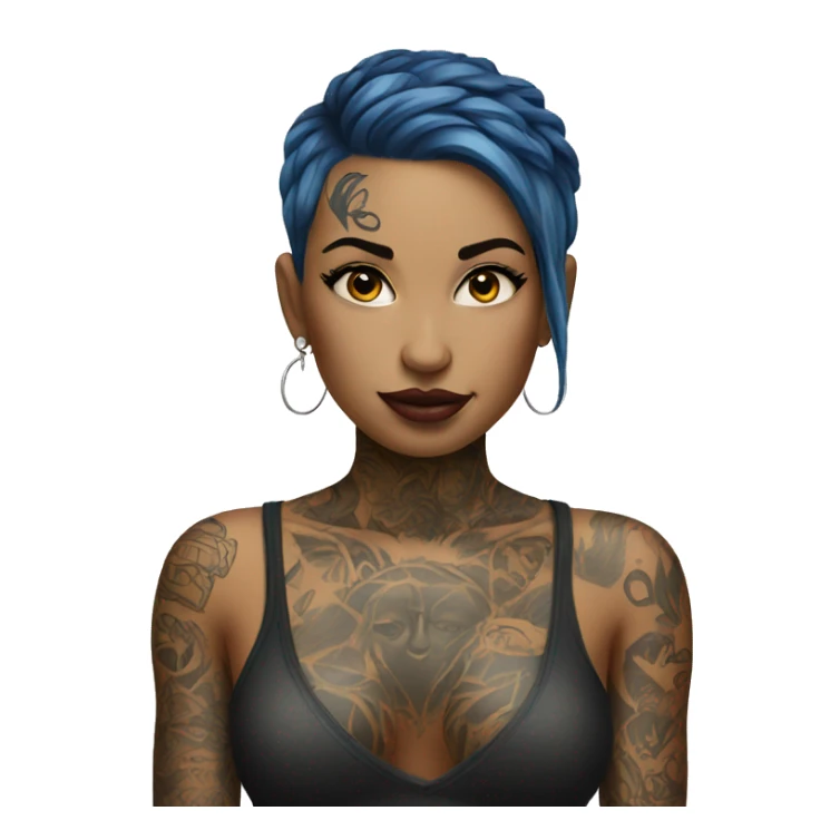 Full body Tattooed girl sticker