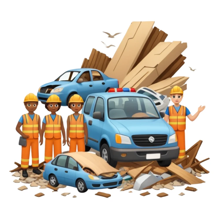 natural disaster recovery sticker