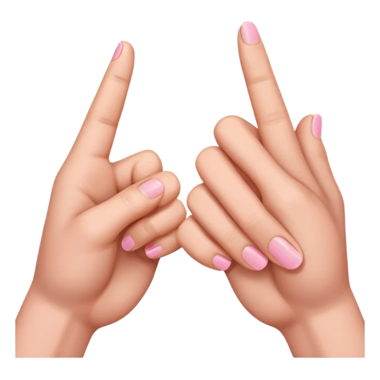 Two hands, each extending a pinky finger (the smallest finger). *   The pinky fingers are interlocked or hooked together. *   Hands are usually positioned closely, indicating an interaction. sticker