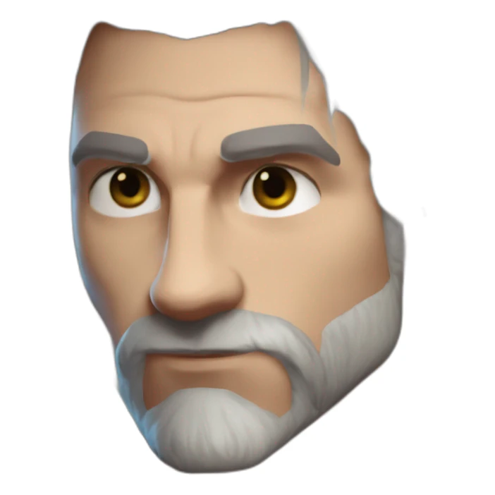 geralt of rivia playing gwent sticker