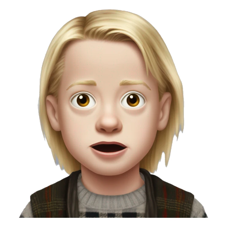macaulay culkin child from Home Alone realistic sticker