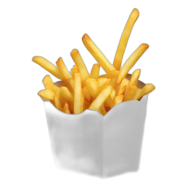 Explolding box of French fries     sticker