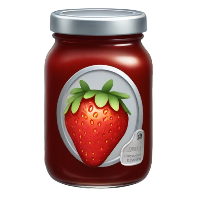 jar of straberry jame sticker