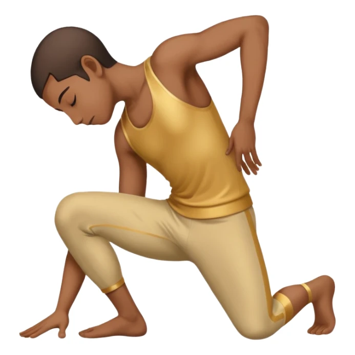 Person bowing at the end of a performance sticker