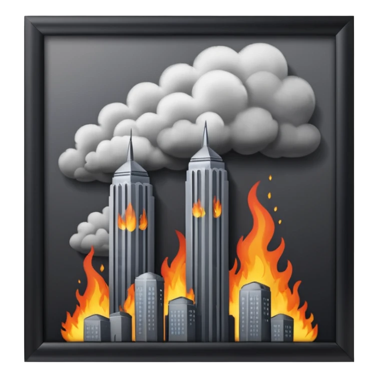 Muslim twin tower PLANE emoji sticker