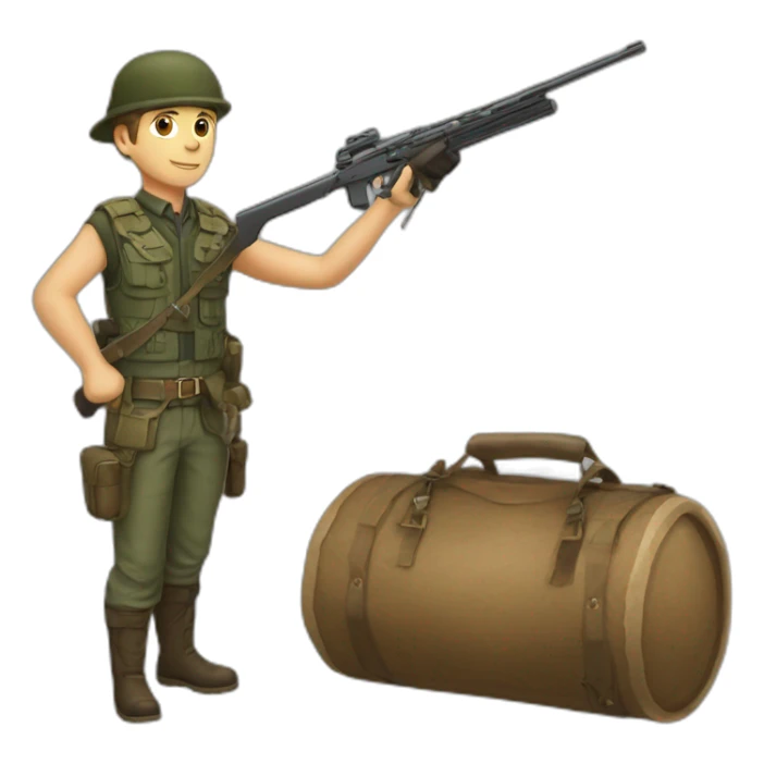 chasseur qui tire un sanglier sticker