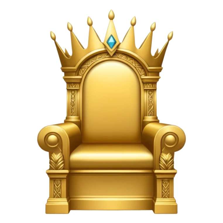 wide big iron gold Illuminati throne sticker