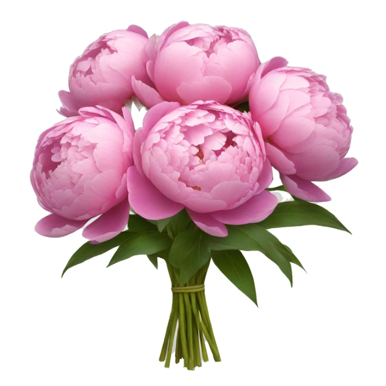 bouquet of peonies  sticker
