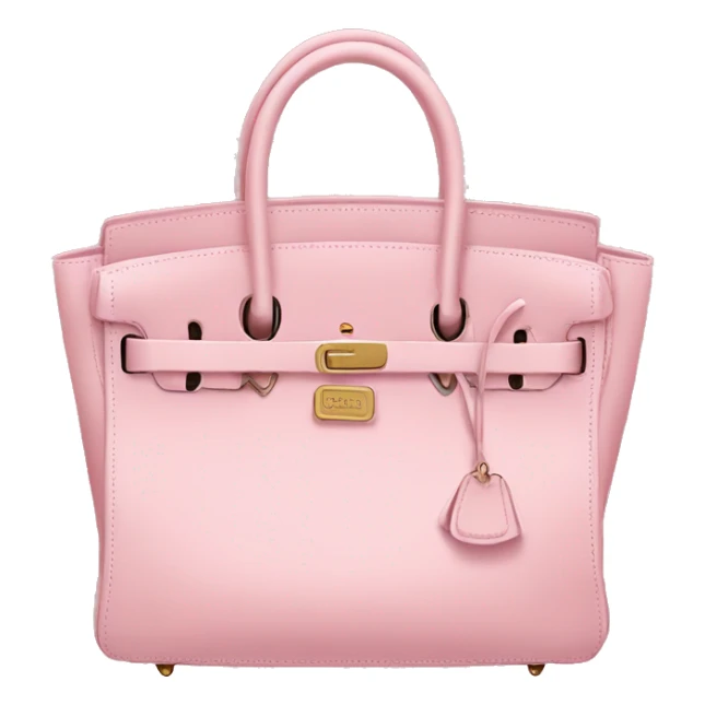 Baby pink birkin bag sticker