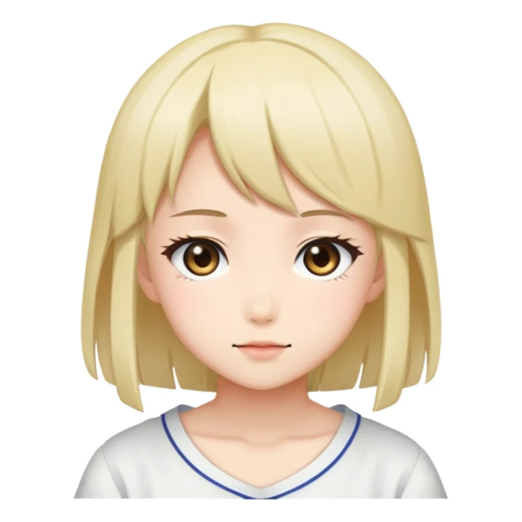 Anime kawai girl sticker