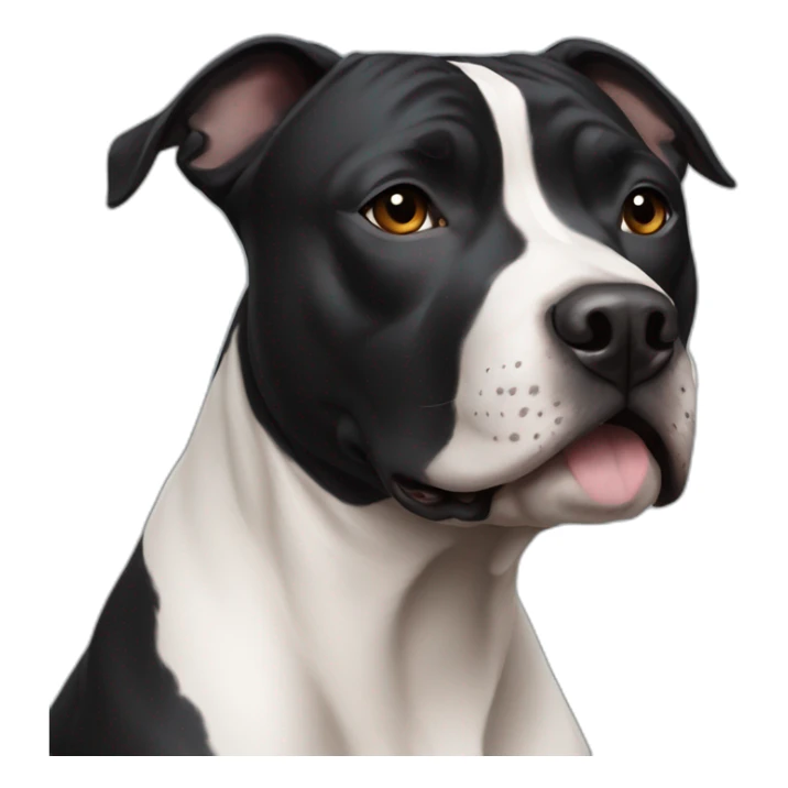 black staffordshire terrier sticker