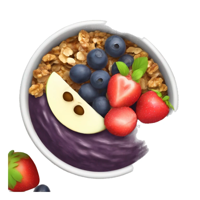 Açaí bowl with fruit and granola  sticker
