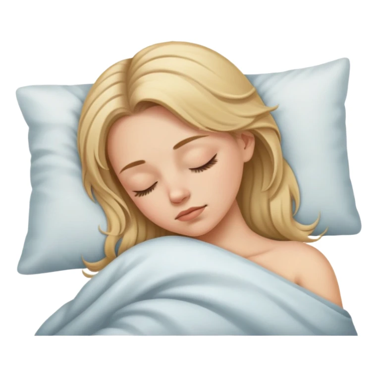 white girl dirty blond hair sleeping  sticker