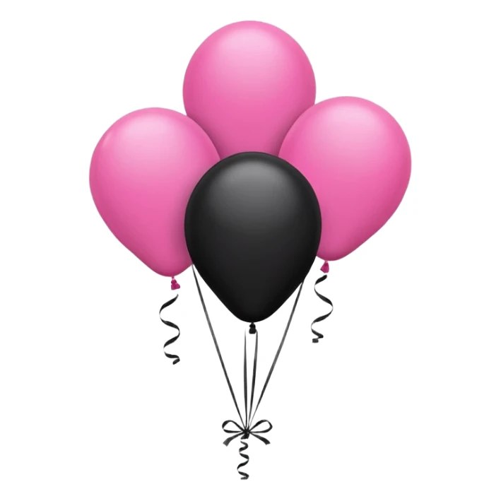 Happy Birthday in Pink and Black  sticker