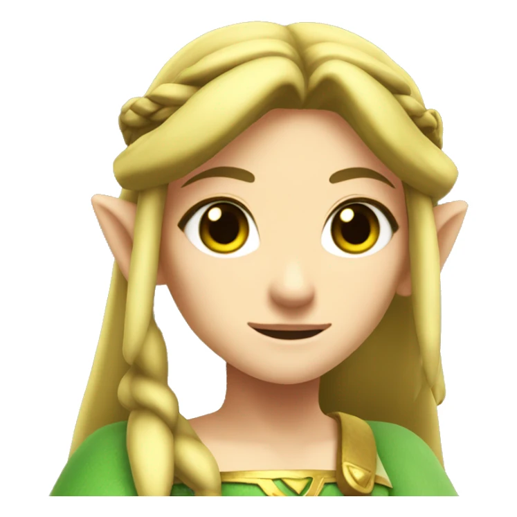 princess zelda from the legend of zelda game series sticker