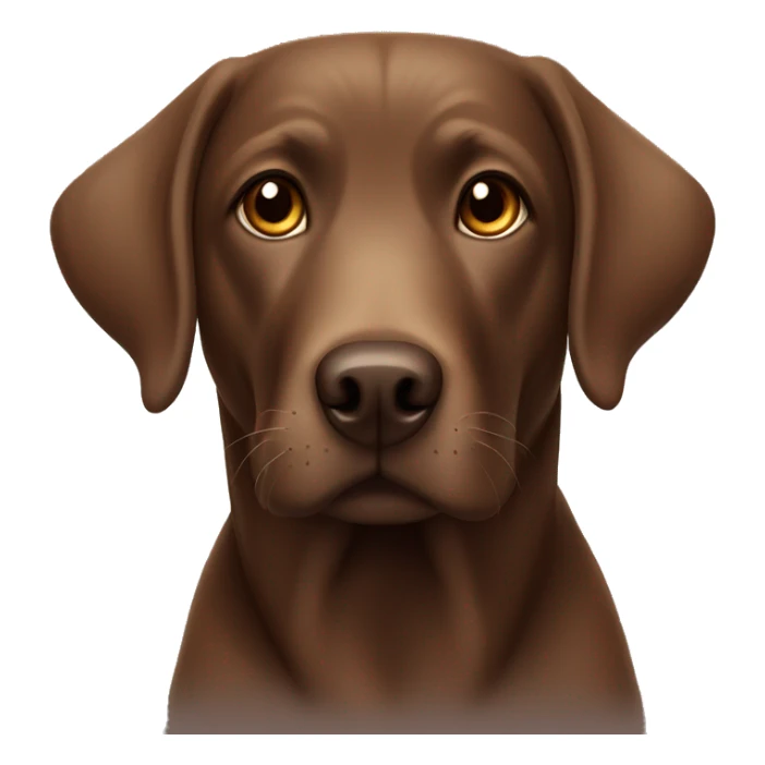Make a cute older Brown Labrador that looks in the cam sticker