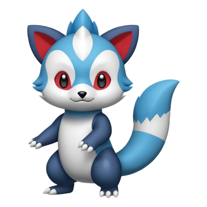 Weavile-Oshawott-Furret-fusion sticker