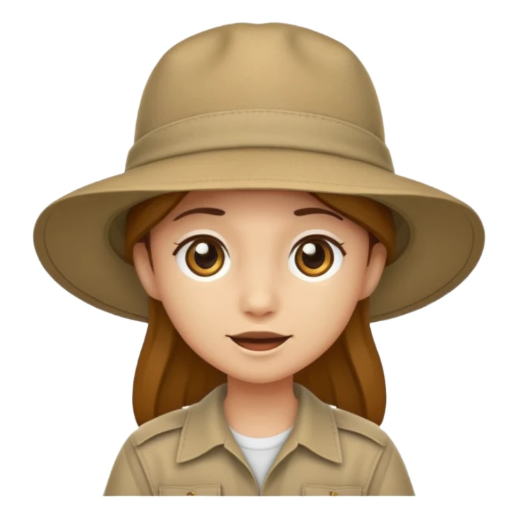 just safari hat item no head sticker