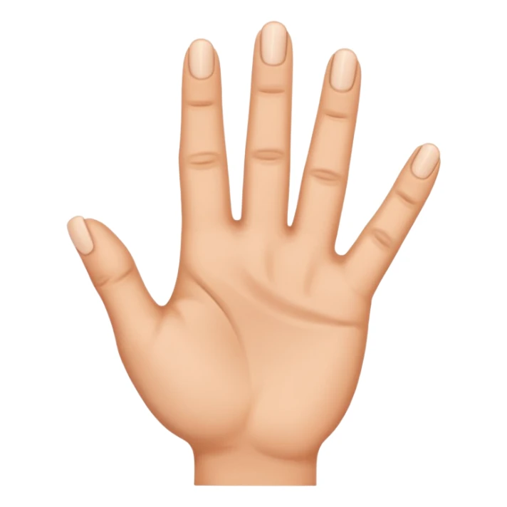 a closed hand with the index finger and middle finger pointing sticker
