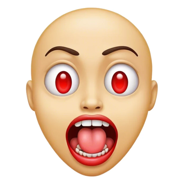 freaky emoji tounge out in love crazy sticker