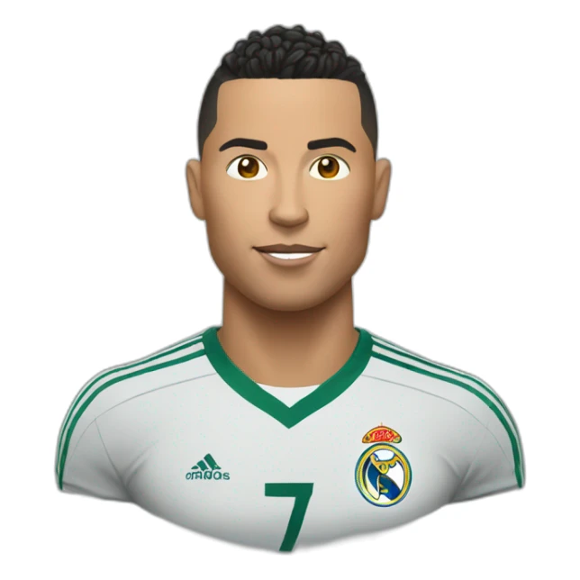 Ronaldo avec une tête d'animal sticker