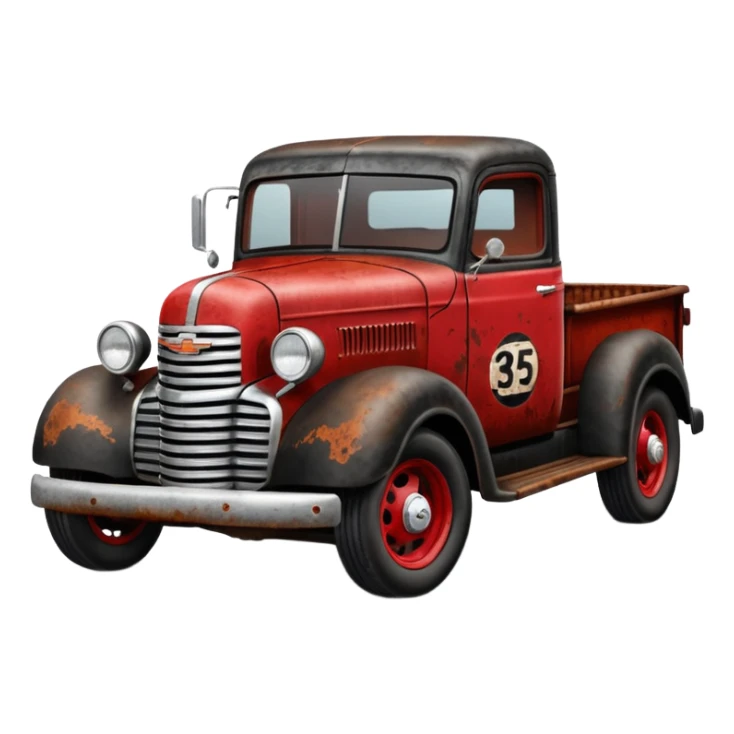 Standard Oil 35 Chevy Rat truck hot rod  sticker