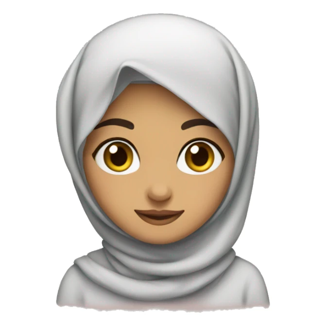 Cute Arab girl with hijab sticker