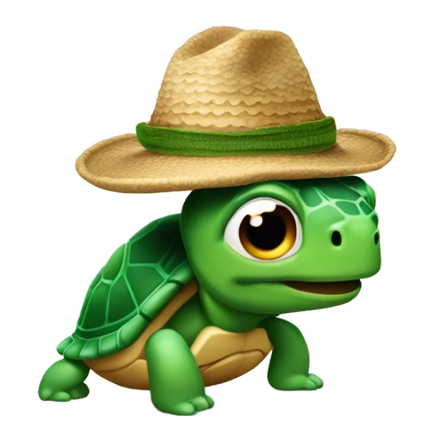 una caca montada en una tortuga con un gorro riéndose  sticker