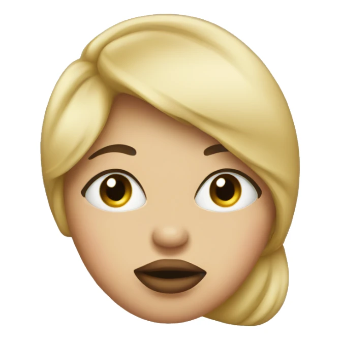 Woman kissing sticker