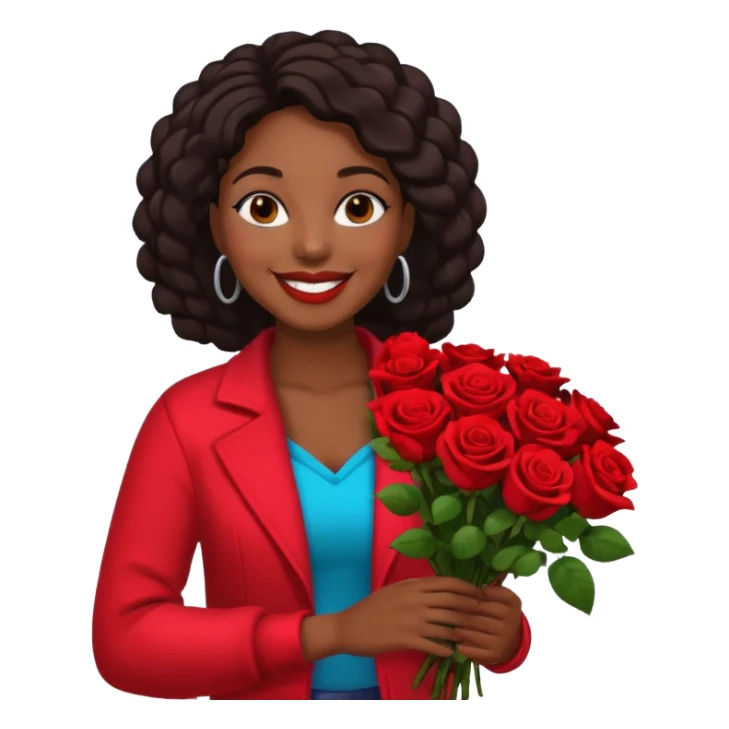 Street Flower Seller black woman  sticker