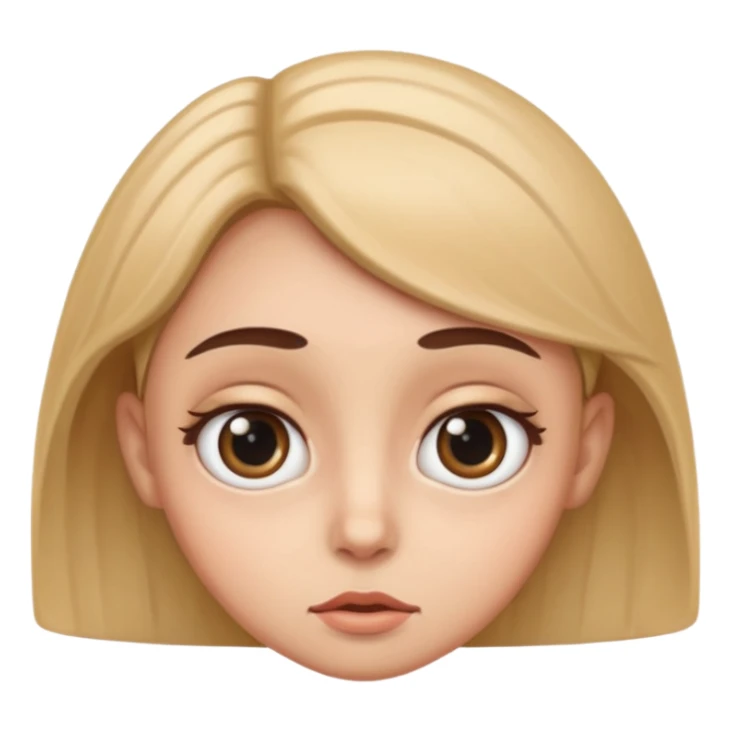 Funny caricature style cartoon, big eyes,  sticker