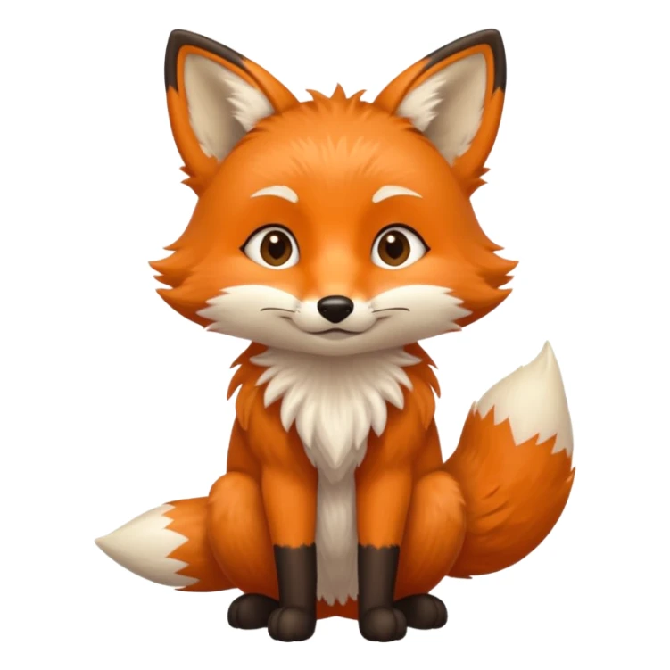 renard qui a besoin d'un calins sticker