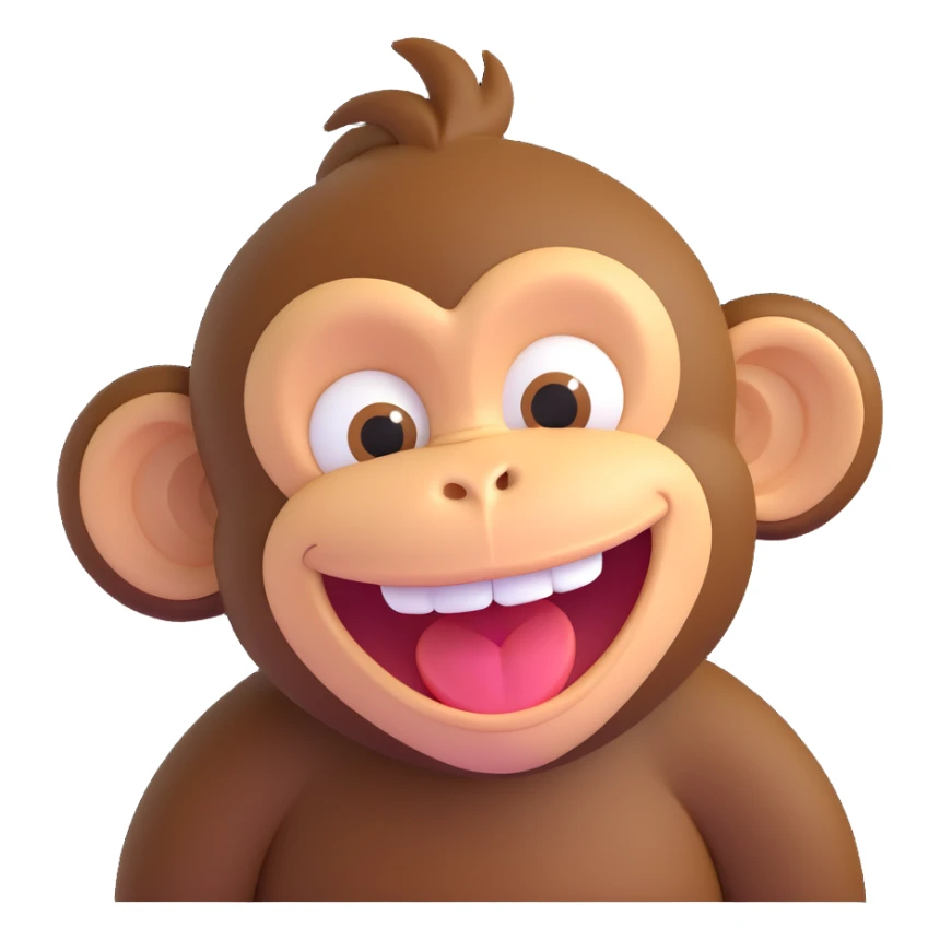 Monkey laugh  sticker