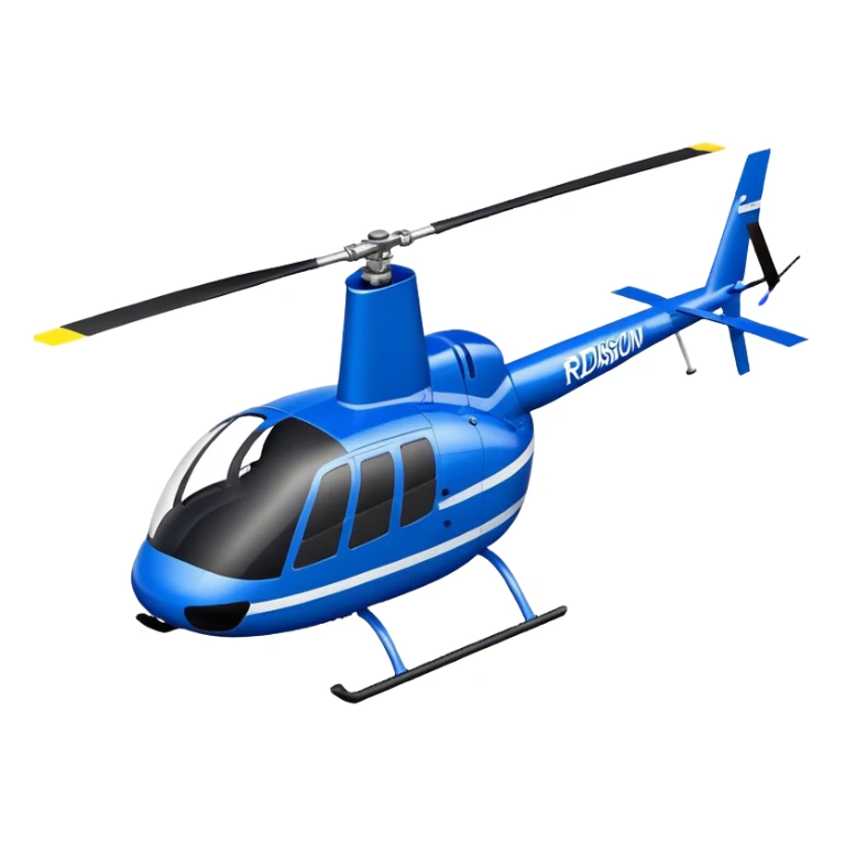 Robinson R44 - Robinson Helicopter Company (Model Year: 2021) (Iconic colour: Blue) sticker