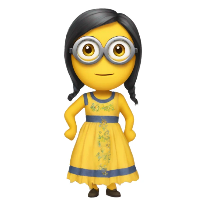Minion in dress sticker
